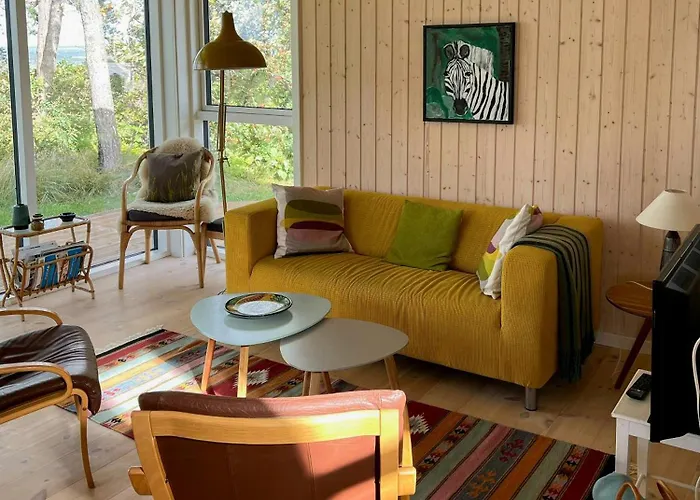 Modern Summer House By Samso's Waterfront Holiday home Saelvig